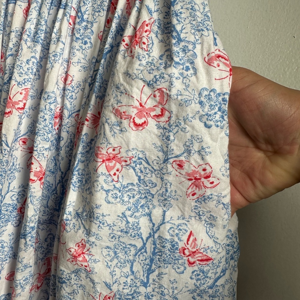 Ivy City Co Blue and Pink Floral Womens Dress Size 10 - Picture 3 of 4